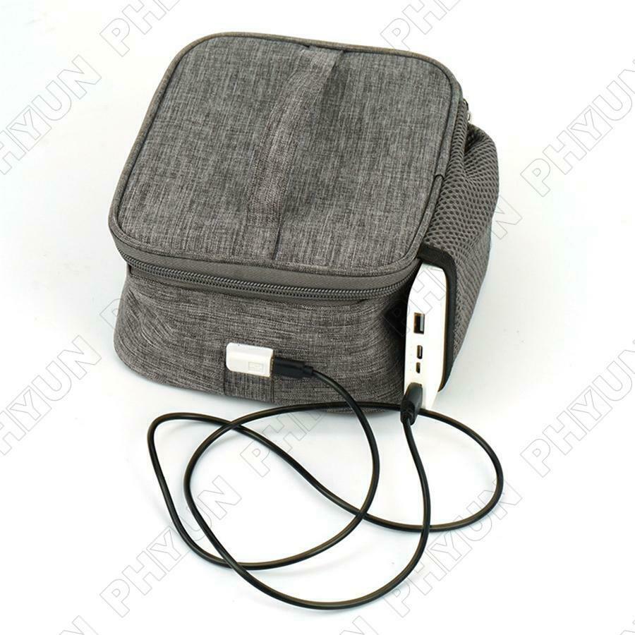 1x USB Heating Lunch Box Portable Outdoor Office Picnic Food Storage Heating Bag