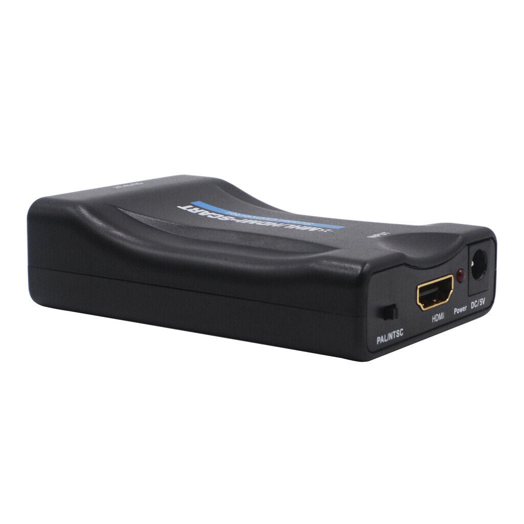 1080P HDMI To SCART / PAL Composite Video Scaler Converter Audio Adapter with UK