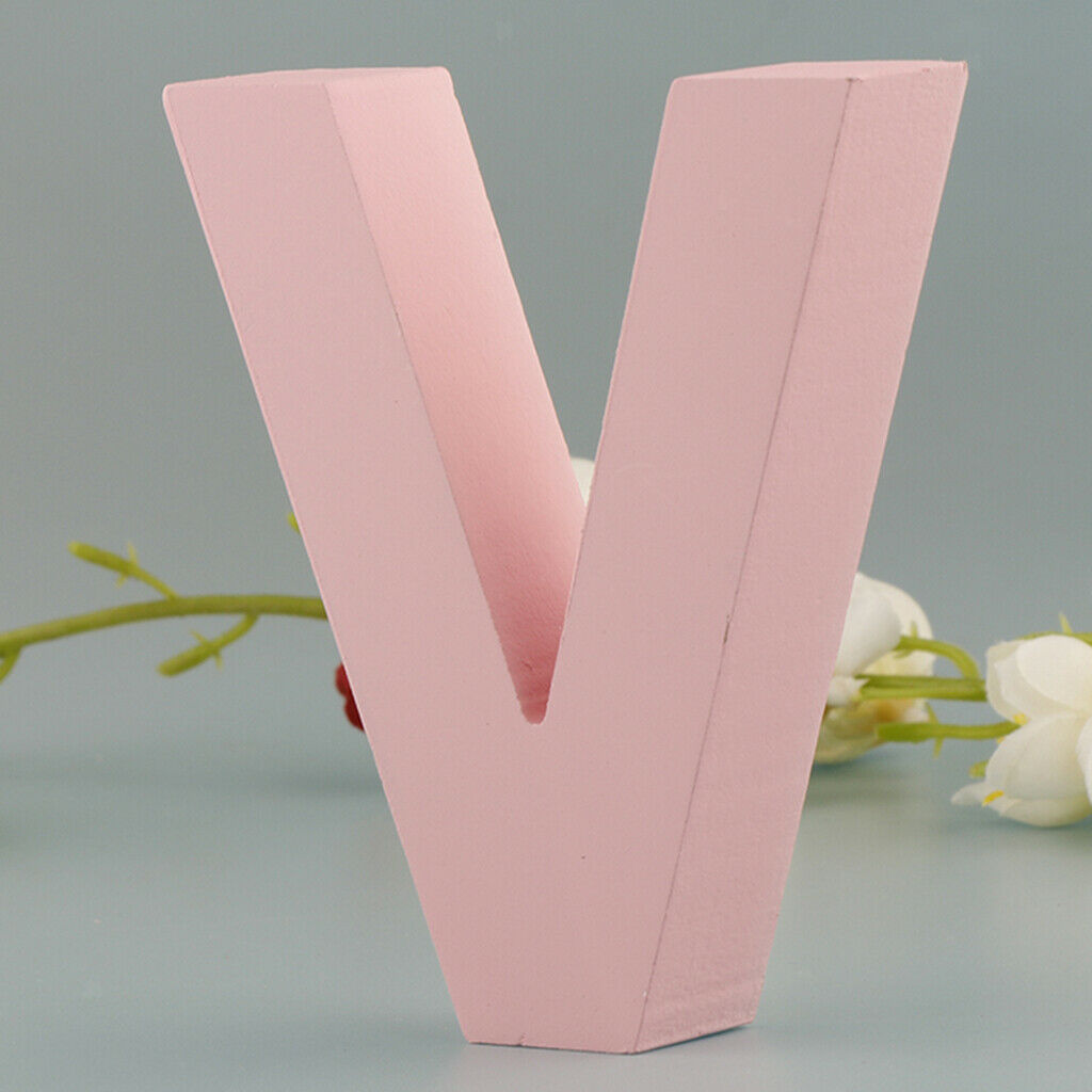 Pink Wooden Floating Letters Door Numbers Alphabet Letters LOVE