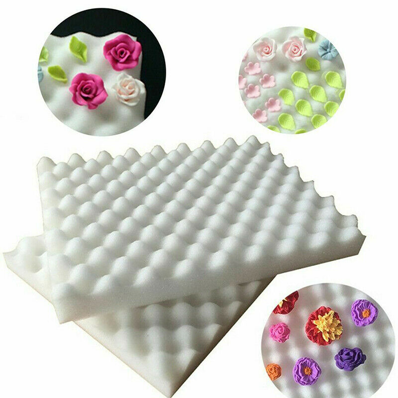 2pcs/lot Baking Fondant Cake Flower Styling Wave Foam Pad Mold Bakeware T.l8