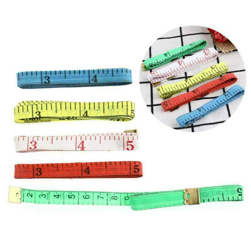 60" Body Measuring Ruler Sewing Cloth Tailor Tape Measure Seamstress Soft Flat