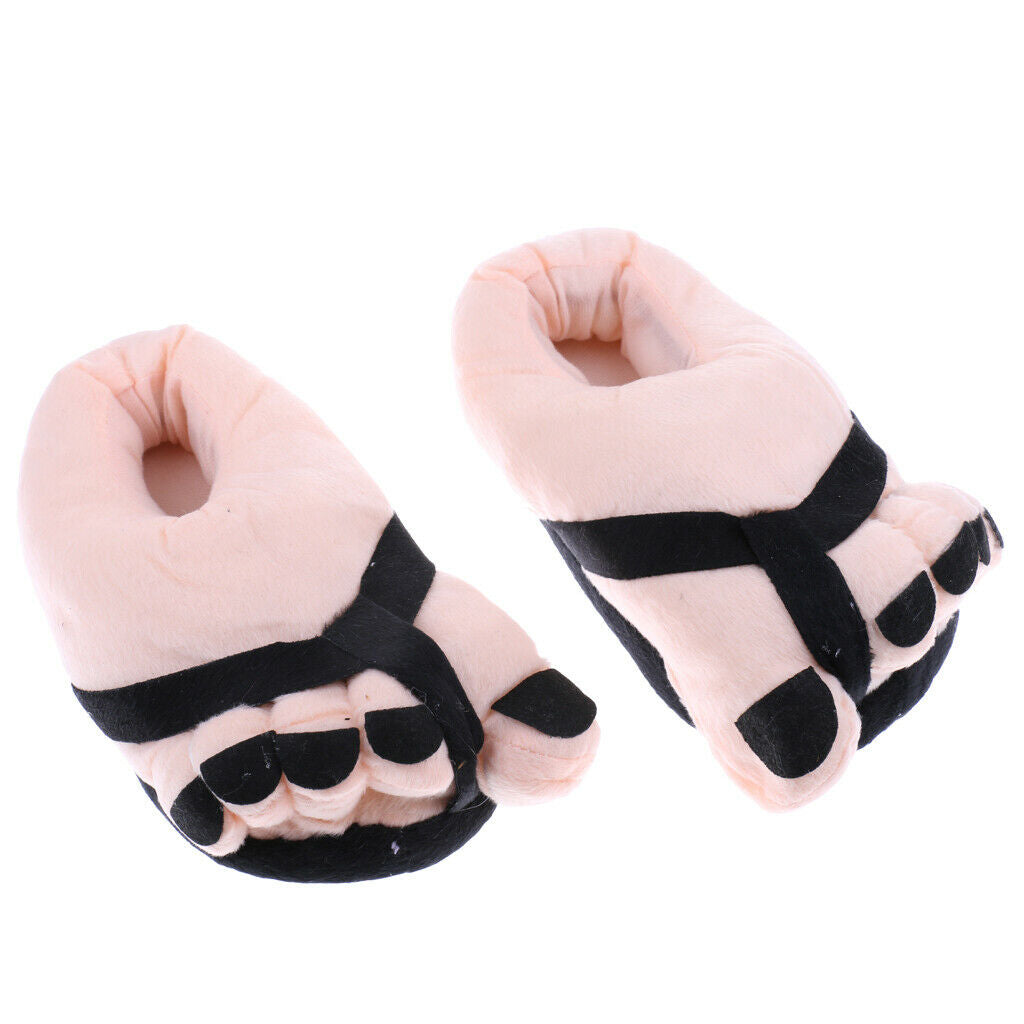 Big Toe Feet Warm Soft Plush Slippers Unisex Winter Indoor Slipper Accessories -