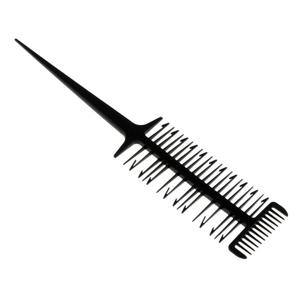 3 Ways Sectioning Weave Highlighting Salon Hair Coloring Dyeing Comb Black