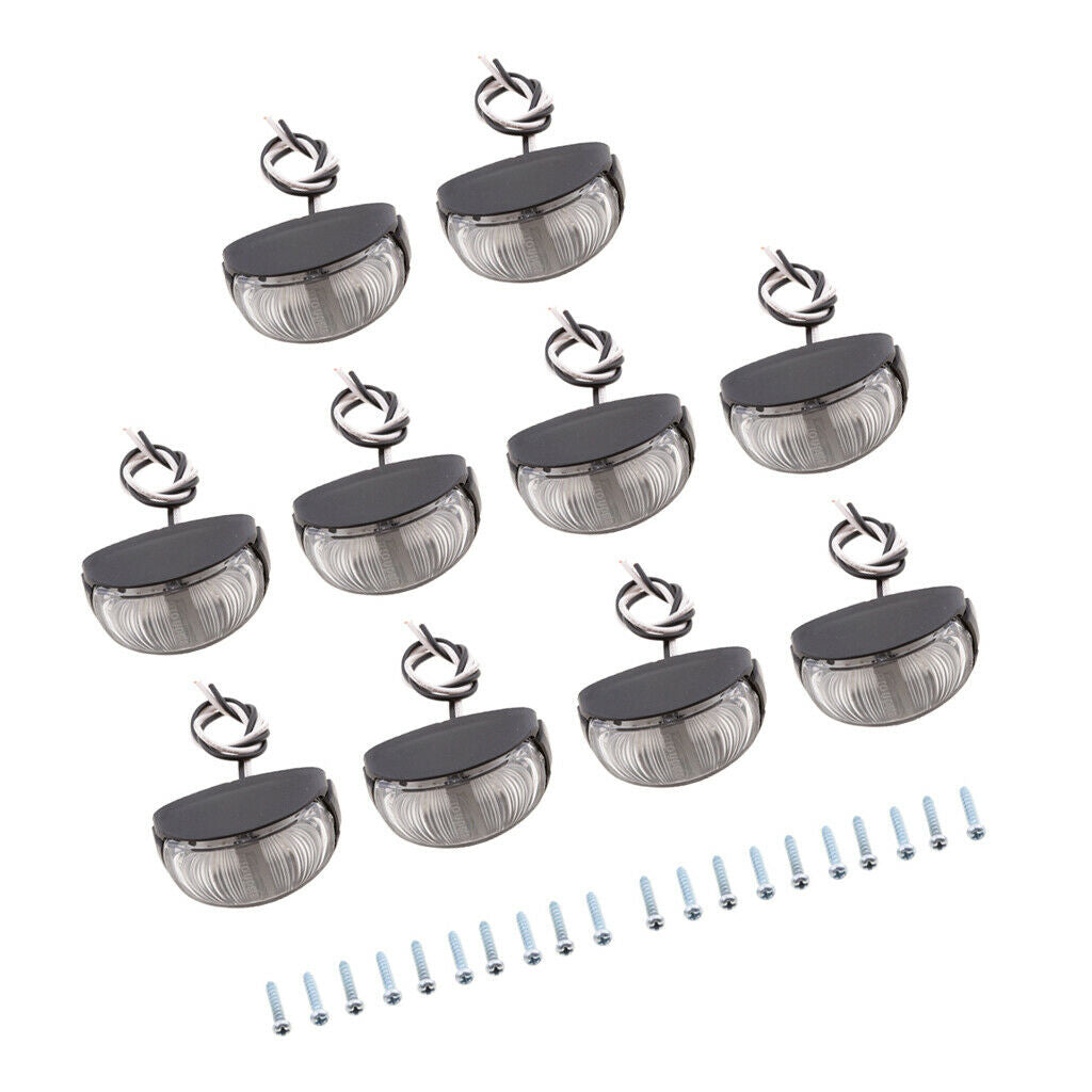 10 Pieces 2 Led Trailer Truck Side Marker Clearance Light Indicator 2 Color