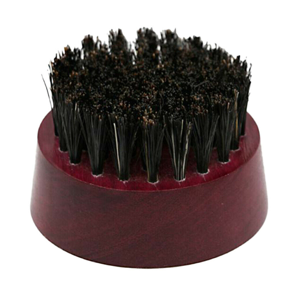 Fiber Hair Wooden Handle Shaving Brush Men Grooming Salon Barber Tool Purple