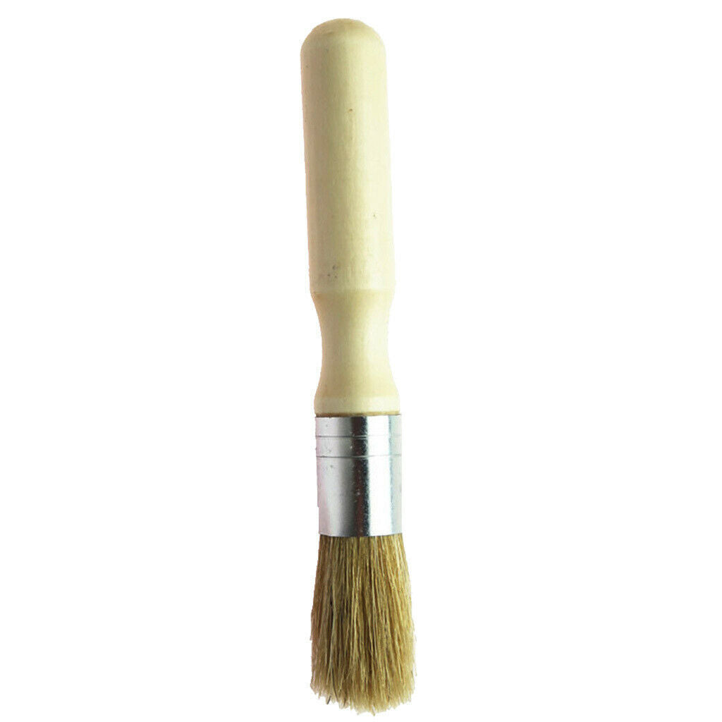 3.8cm Chalk Oil Painting Brush Wooden Handle Paint Brush Tools Round Bristle