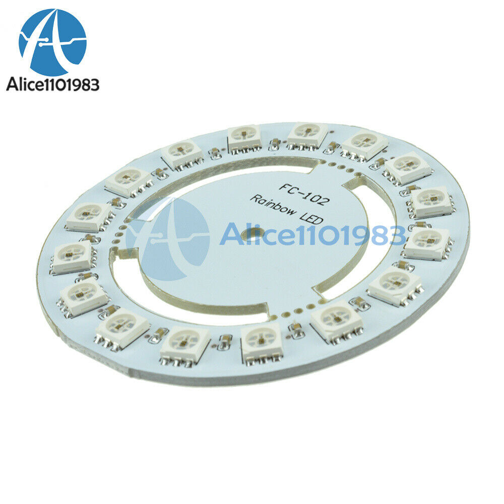 WS2812 WS2811 5050 RGB LED Lamp Panel Round 16-Bit 60mm 5V Rainbow Precise