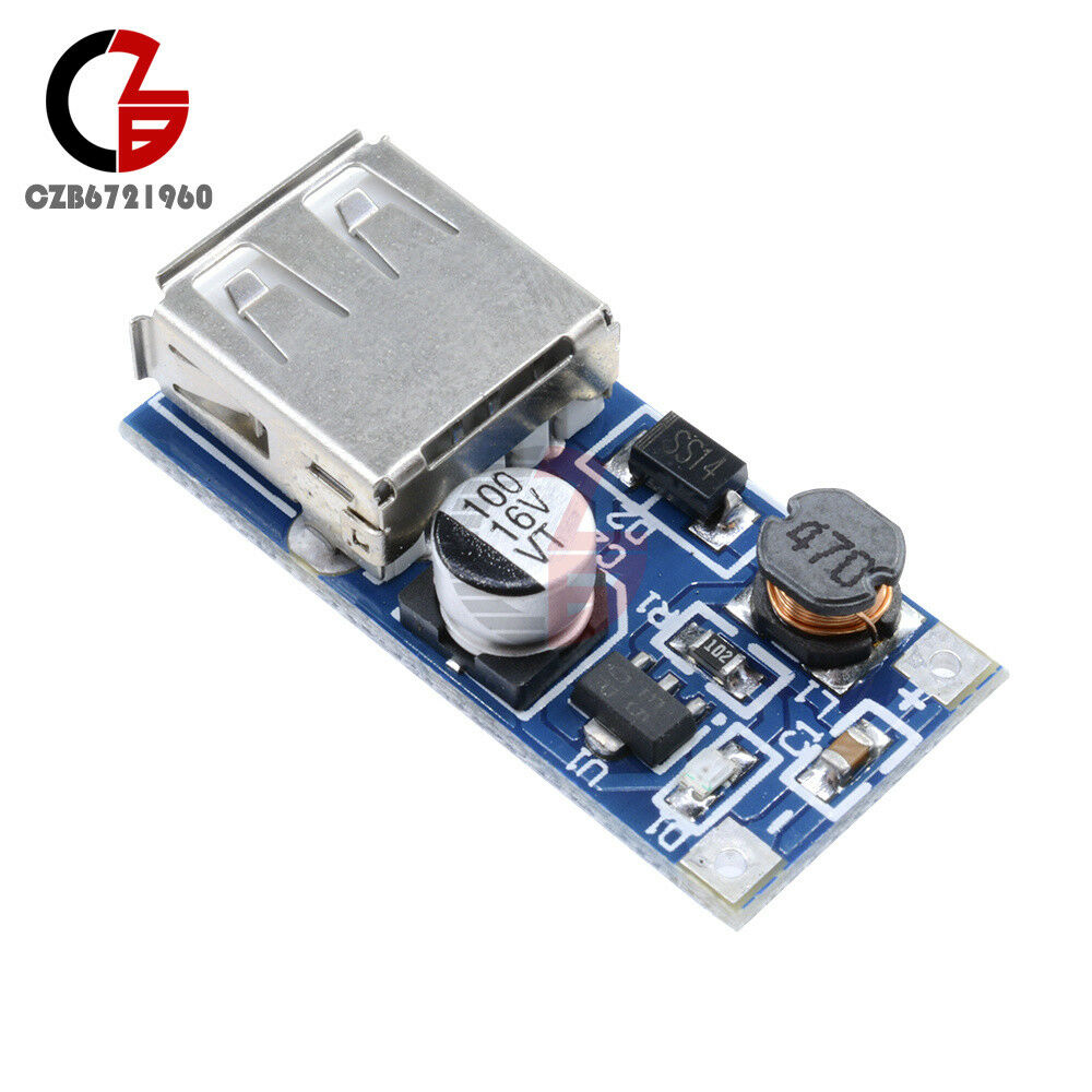 2pcs 0.9V-5V to 5V DC-DC Booster Module USB Mobile Step-up Power Supply Module c
