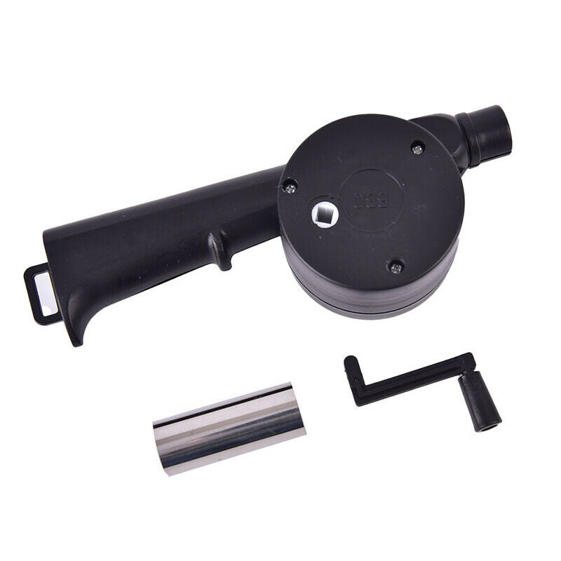 Blower Fire Camping BBQ Air Fan Barbecue Outdoor Cooking Picnic Grill Sta.l8