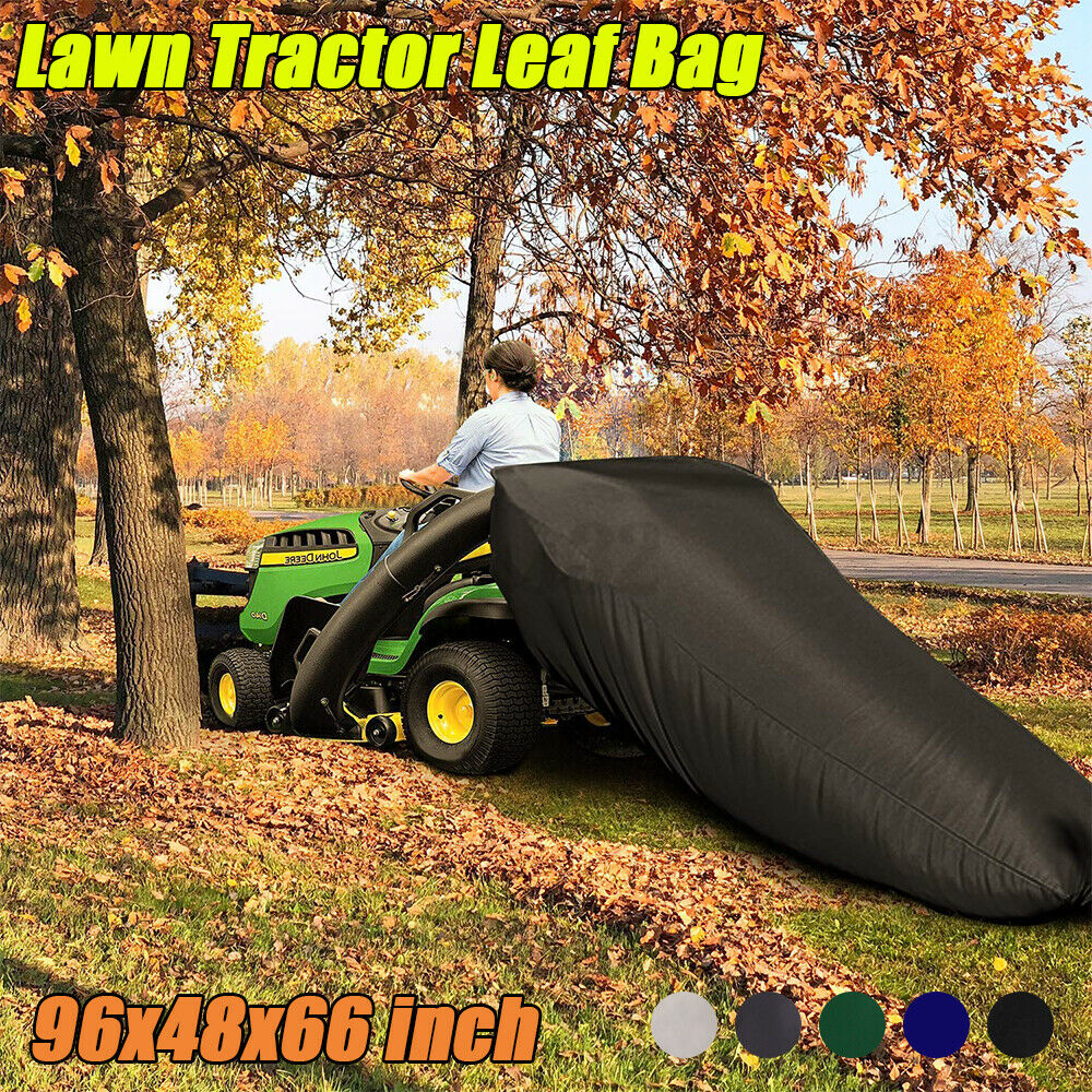 Lawn Tractor Leaf Bag Mower Catcher Riding Grass Sweeper Rubbish Bagger Outdoors
