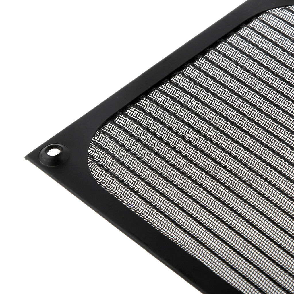 Aluminum Alloy Fan Filter Dust Guard Cover for PC Case Fan Black 120mm