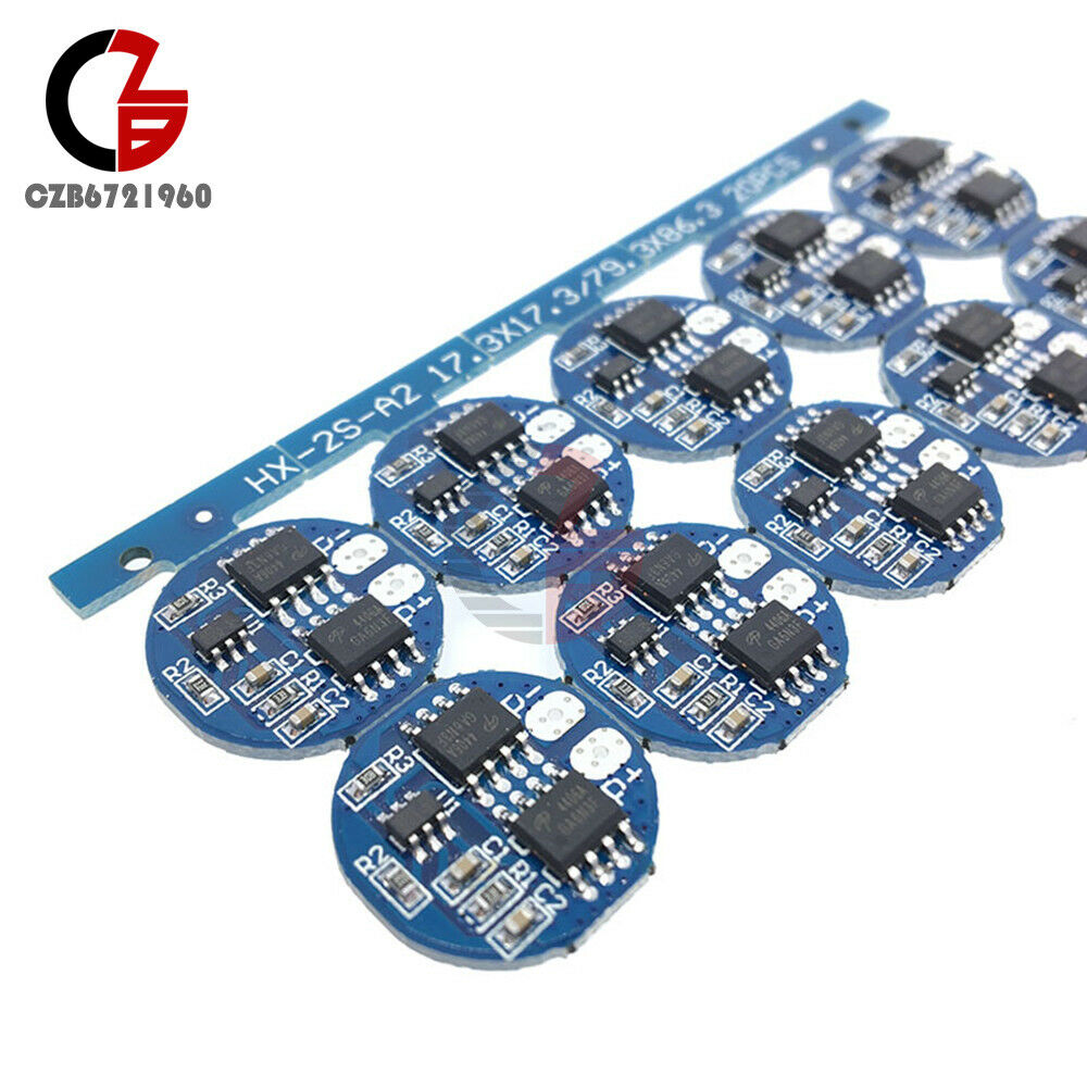 2S 5A 18650 Li-ion Lithium Battery Charge Protection Board BMS PCB 7.4V 8.4V