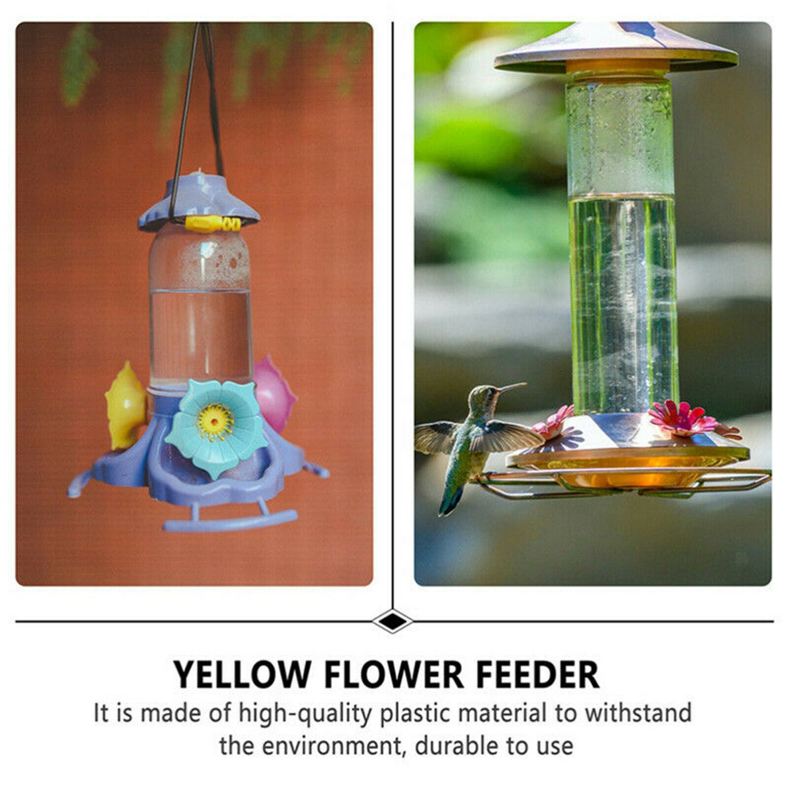 Hummingbird Feeder Replacement Flowers Feeding Ports for Feeder Use Yellow