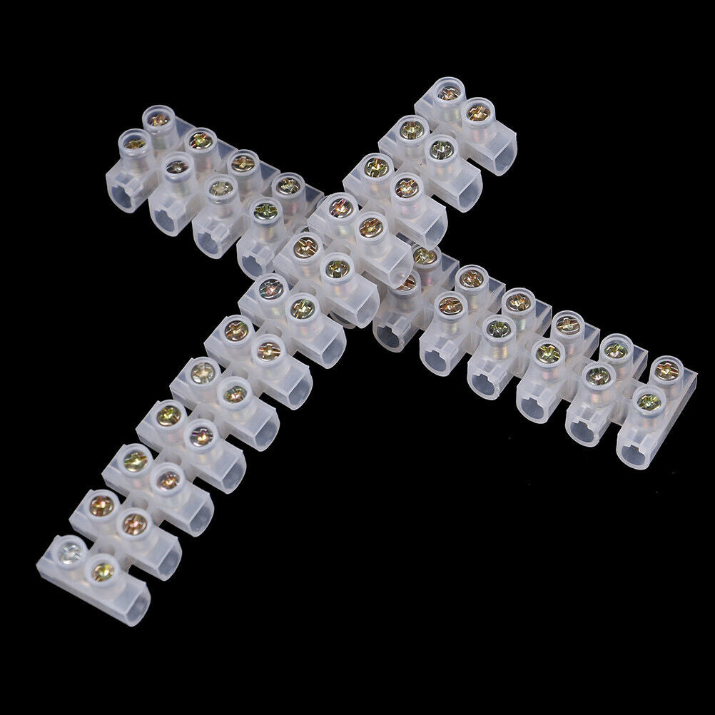 10Pcs Barrier Screw Terminal Wire Connector 3A 12-Position Block TerminalJ*DD