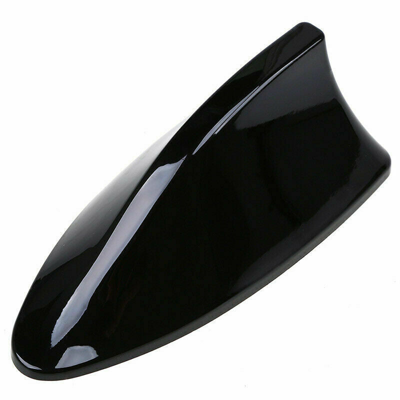 Black Car Top Roof Shark Fin decor Aerial Radio AM/FM Signal Antenna Cover Trim