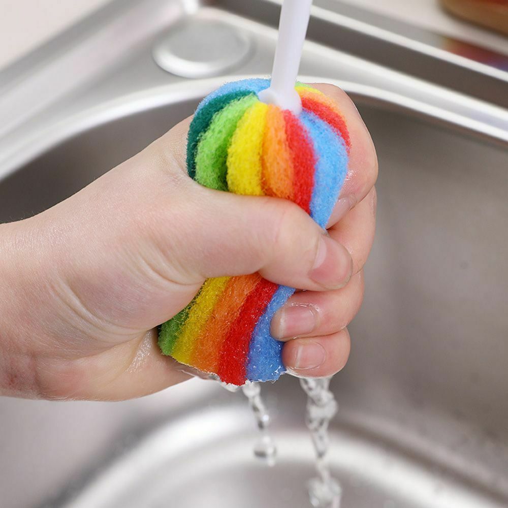 Tool Glass Household Washing Sponge Brush Bottle Brush Cleaner Scrubber
