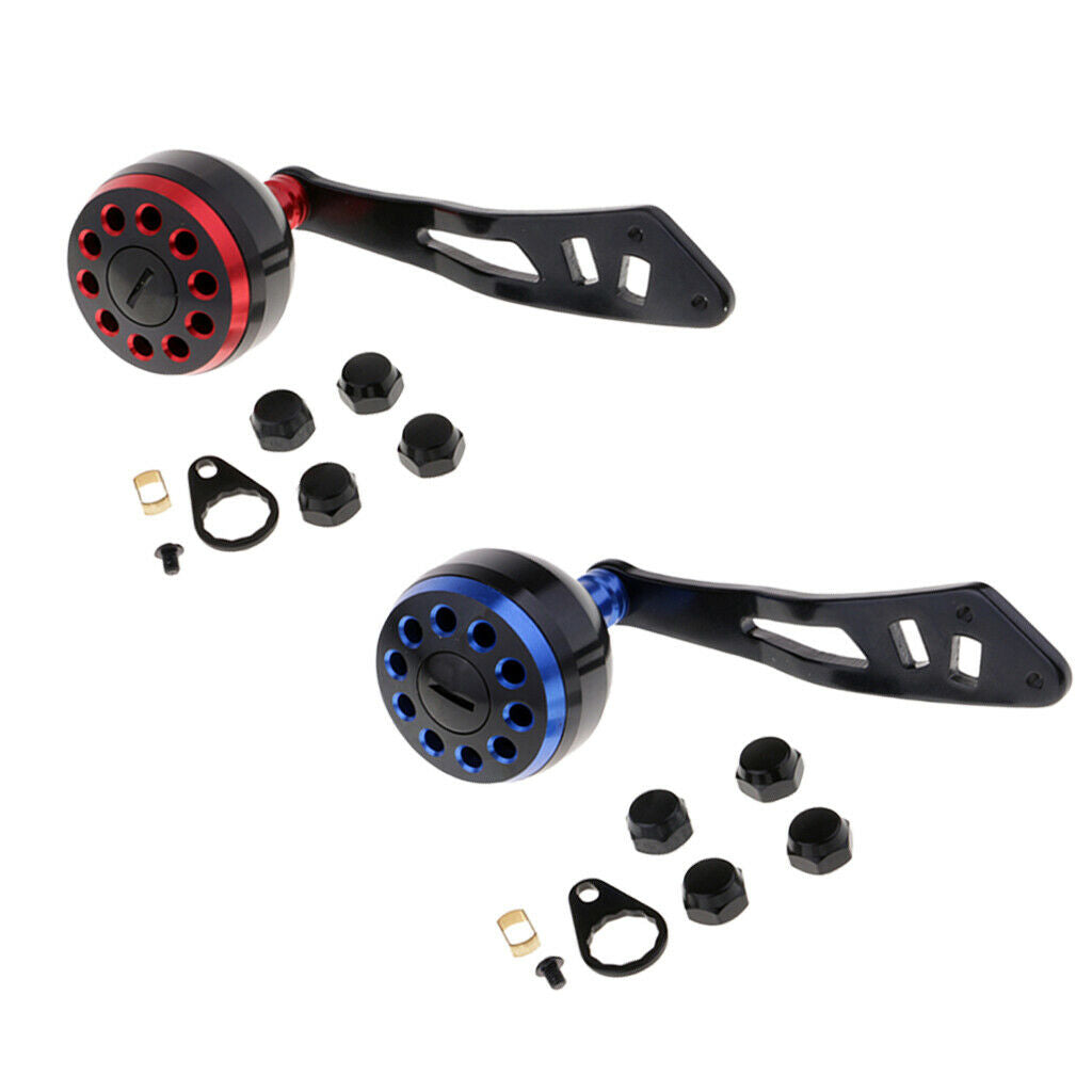 2pcs Metal Knob Fishing Reel Handle Power Handle Grip Baitcasting Reel Rocker