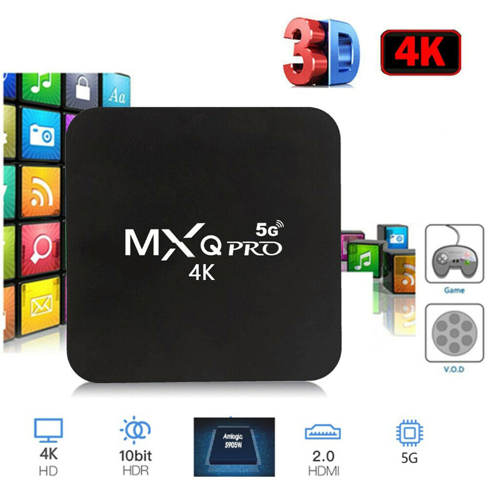 5G Wifi MXQ Pro 4K HD 64Bit Android Quad Core Smart TV Box Ram 2GB ROM 16GB B5