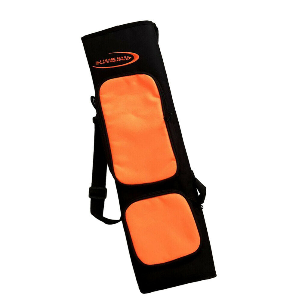 Canvas Back Archery Arrow Quiver Arrow Holder Bag Hunting Equipment orange