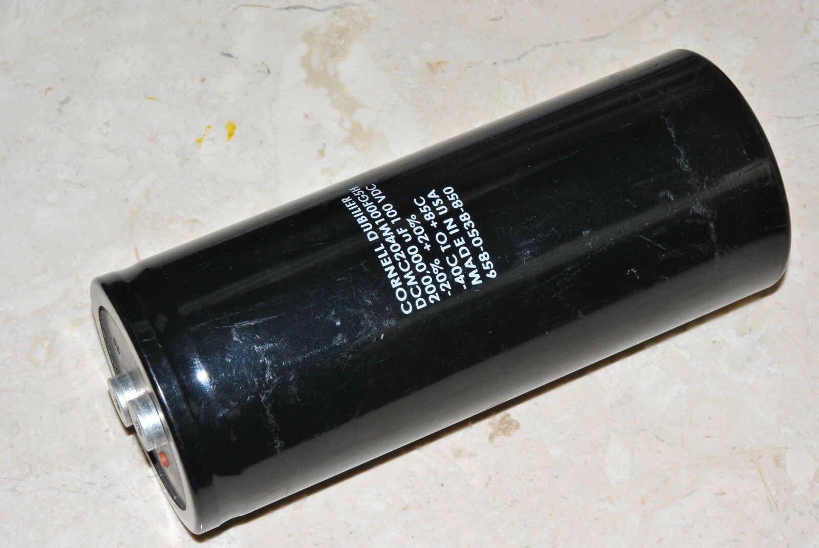 1pcs - CDE 200000uF (200000µF) 100V DCMC204M100FG5H Screw Terminal Capacitor