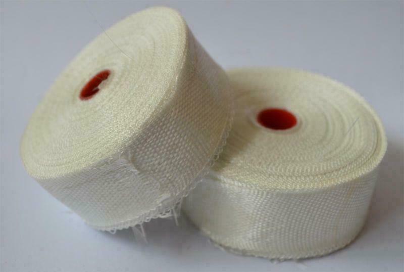 2 Rolls 20mm Plain Weave Fiberglass Cloth Tape E-Glass wide Fiber