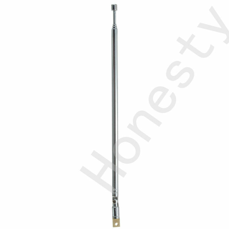 2PCS 630mm 4 Sections Full-channel AM FM Radio Telescopic Antenna Replacement
