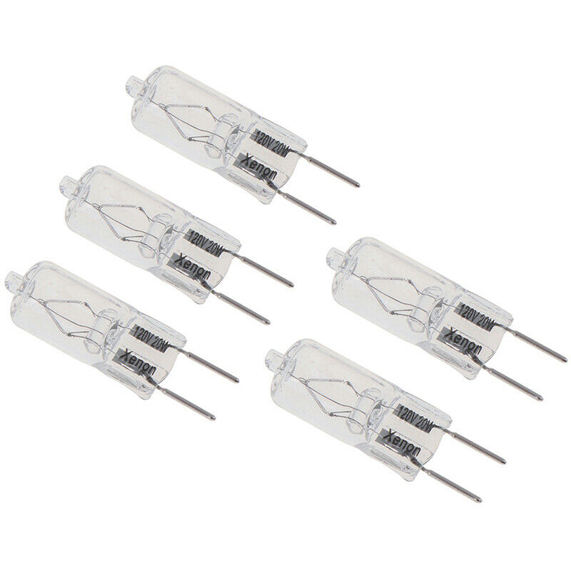5PCS G8 120V 20W Halogen Light Lighting Lamp Bulb Volt G8 Pin Halogen.A_.l8