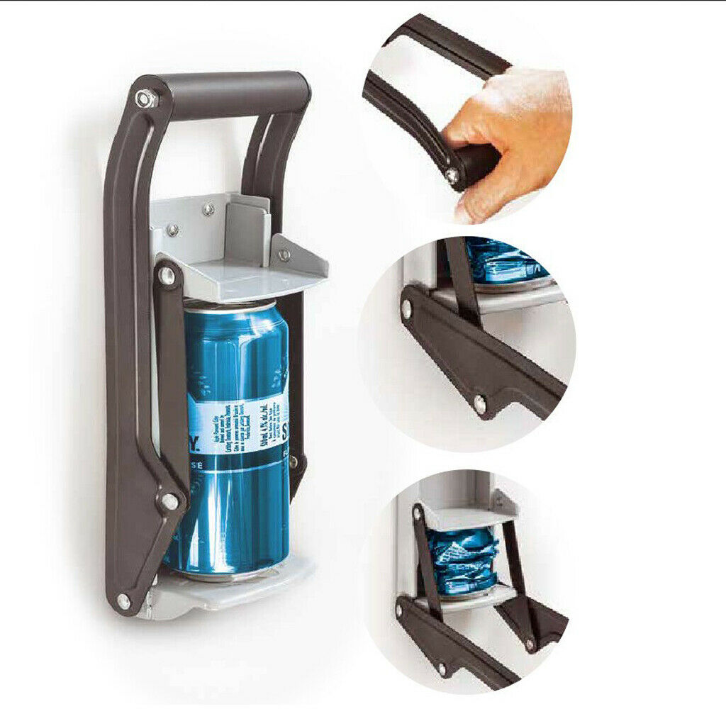 Heavy Duty Aluminum Hand Can Crusher and bottle opener up to 16OZ Cans 500ml