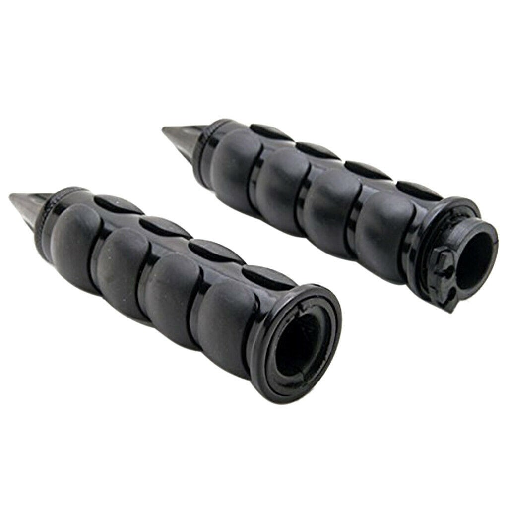 Rubber Motorcycle Handlebar Hand Grips 1'' Inch Throttle Bar Ends