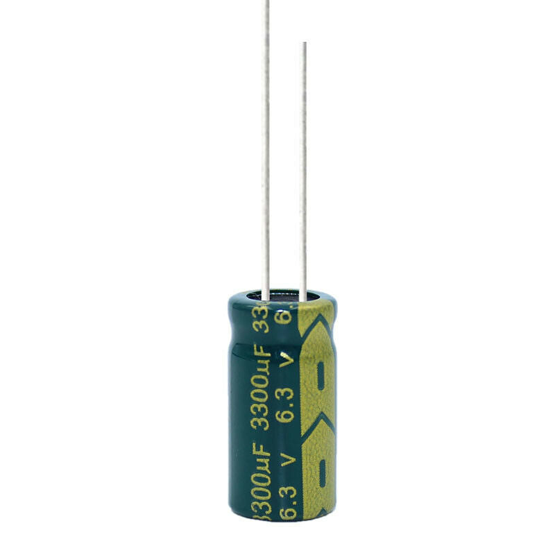 10pcs 6.3v3300uf Aluminum electrolytic capacitor Motherboard adapter 10x20mm