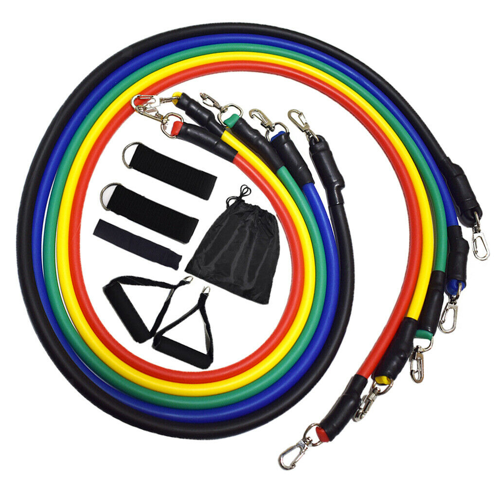11Pcs Resistance Bands Set with Handles Workout Bands Physical