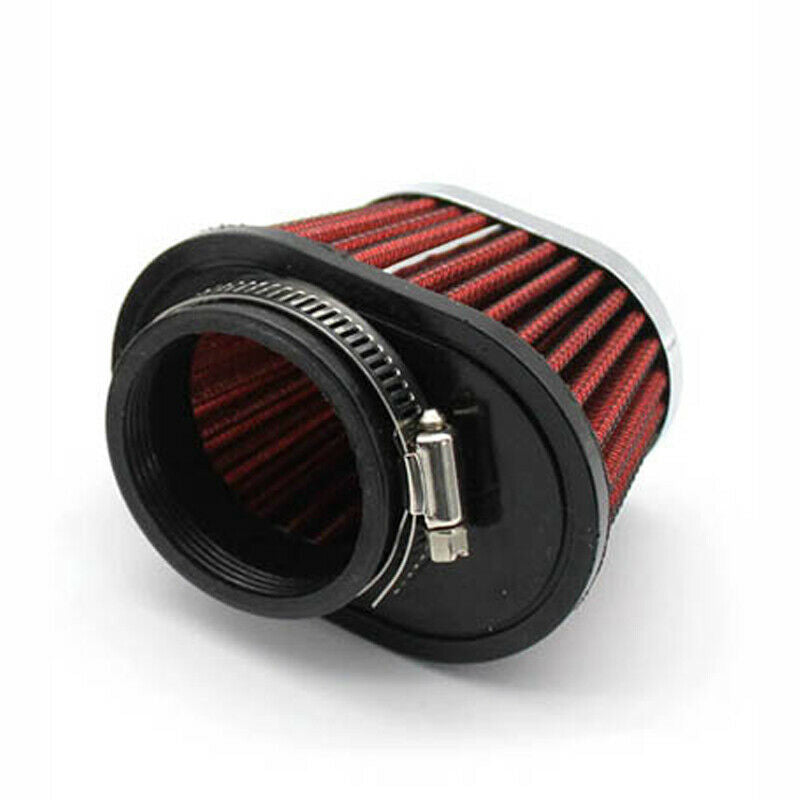 60mm Air Filter ATV Bike Cylinder Carburetor Cleaner Oval Intake Tube Universal