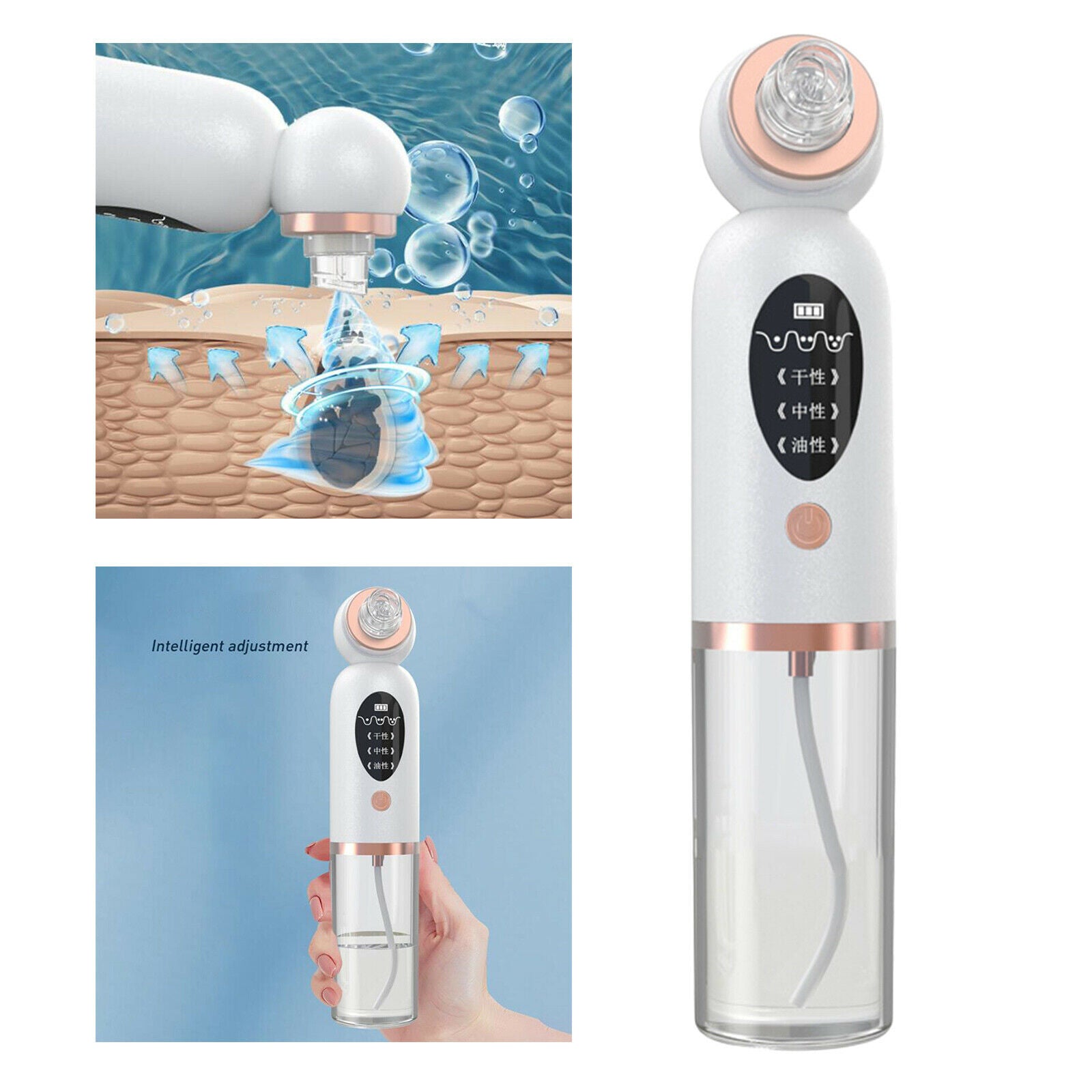 Household Small Bubble Black Head Remover Facial Cleaner Acne Extractor