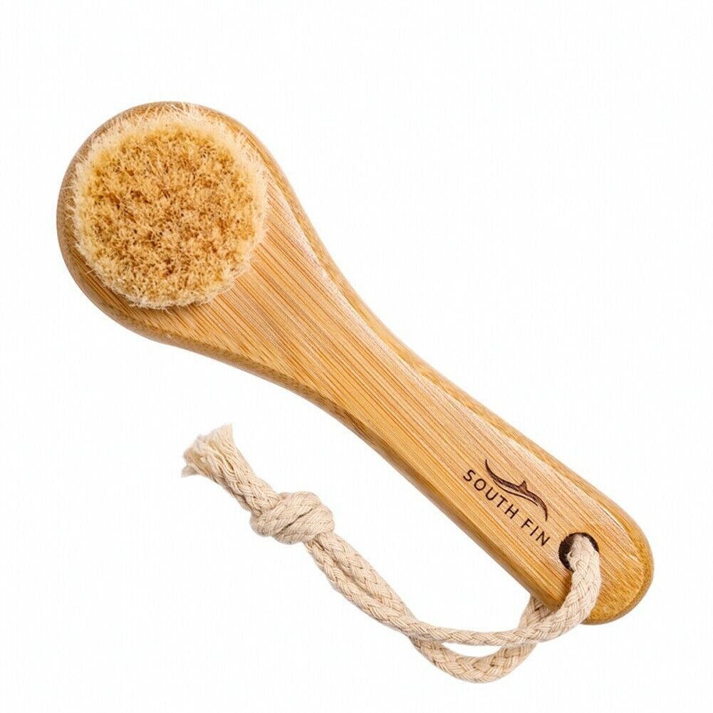 Bamboo Handle Wash Cleansing Brushes Dry Face Clean Brush For Facial Exfoliation