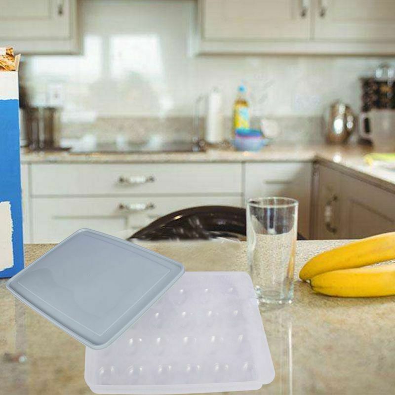 1X(plastic Egg box kitchen egg storage box 24 Grid Eggs holder Stackable fre7W1)
