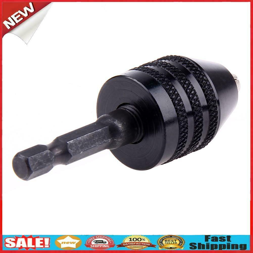 0.6-8mm Keyless Drill Chuck Screwdriver Impact Driver Adaptor Hex Drill @