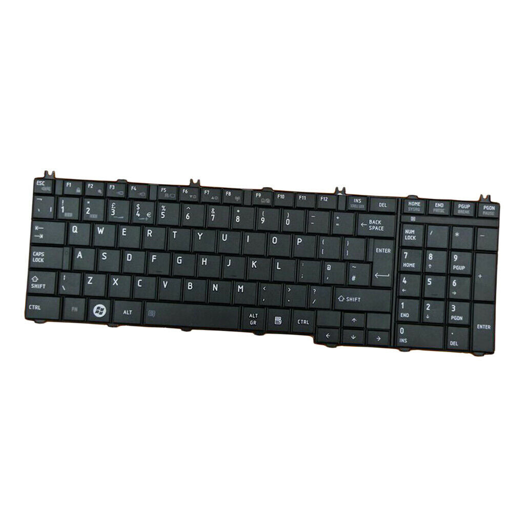 For   Satellite C650 C655D Laptop Standard UK English Keyboard Black