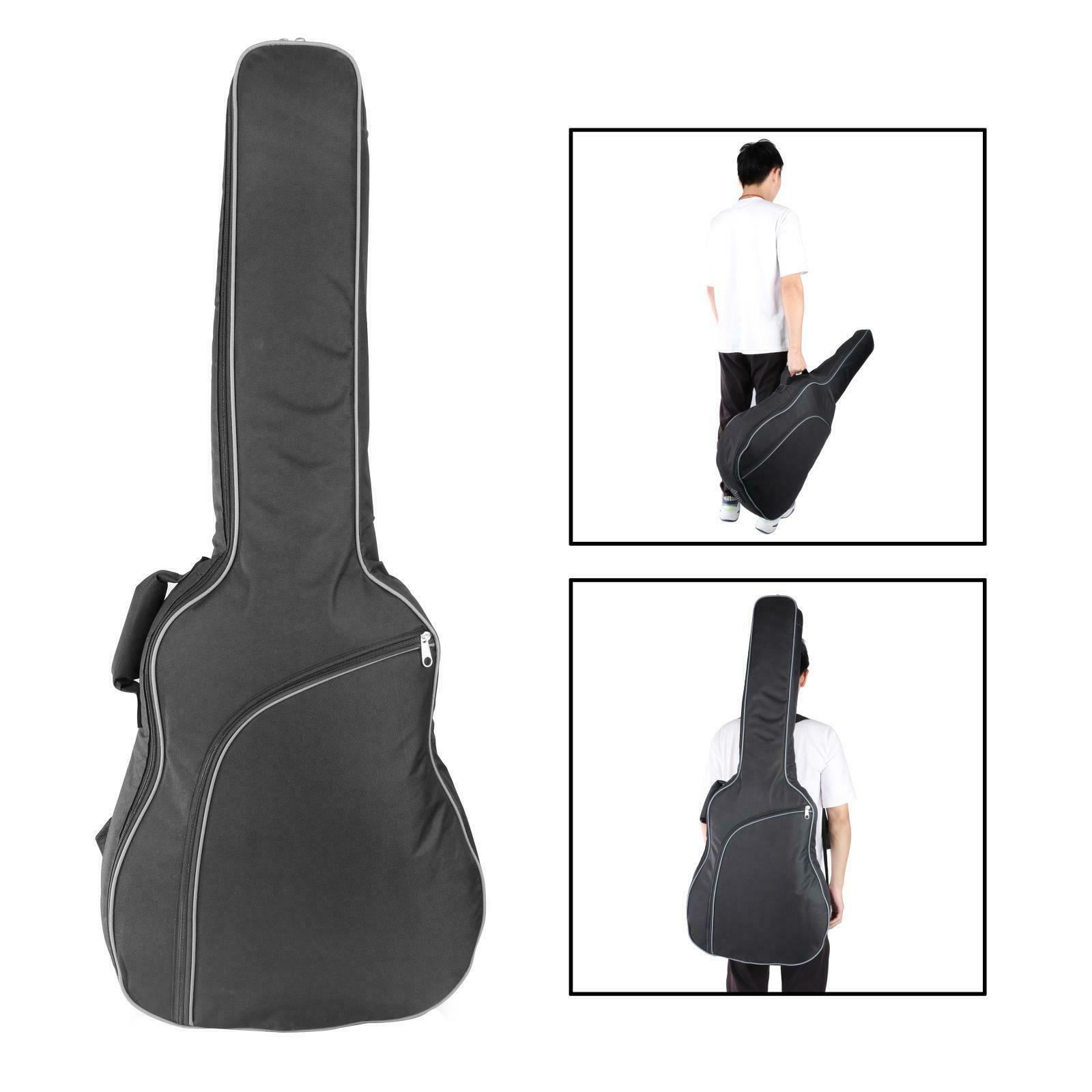 1pc Electric Guitar Bag Case 0.35in Padding Adjustable Padding Backpack