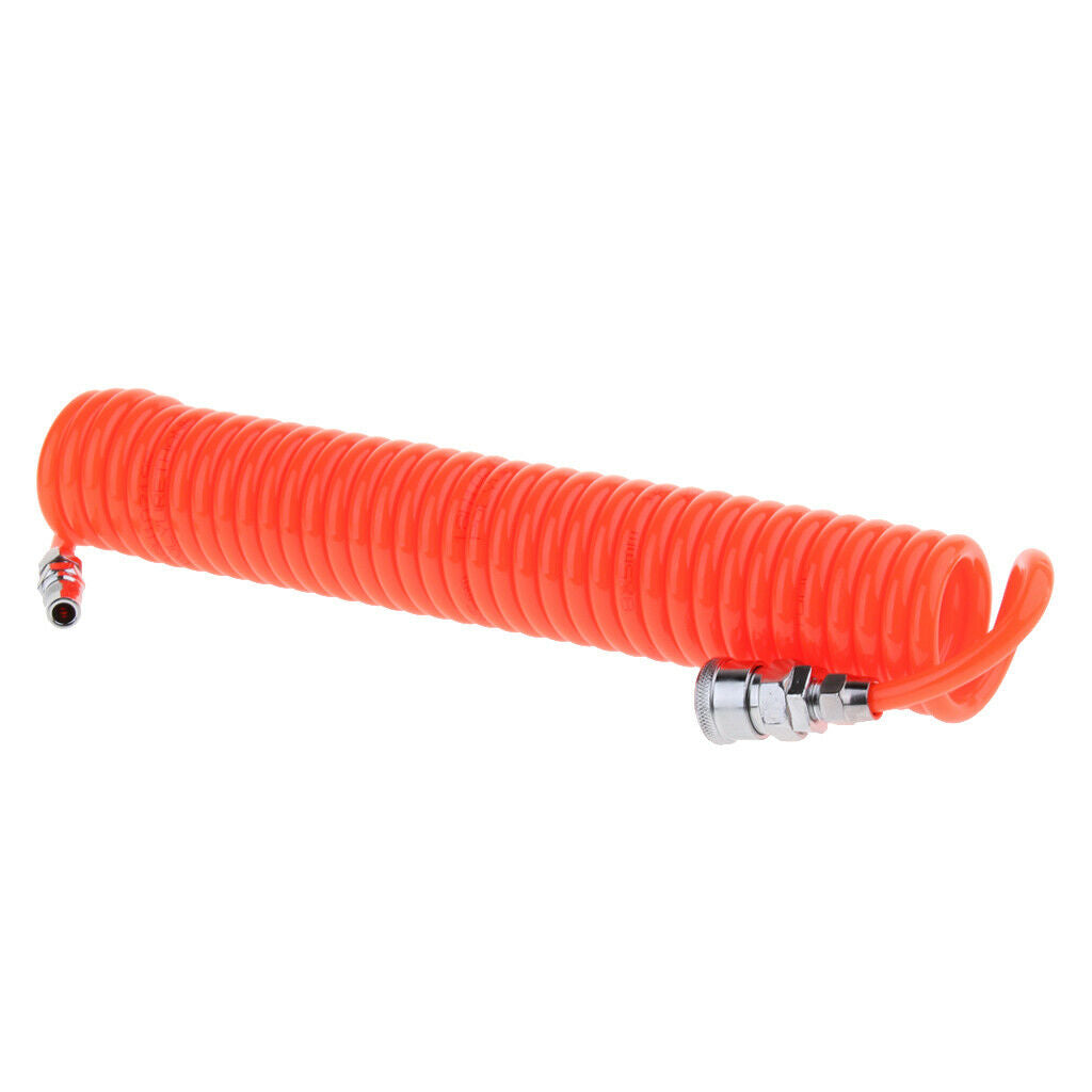 20ft Orange  COILED PNEUMATIC RE-COIL COIL AIR COMPRESSOR HOSE