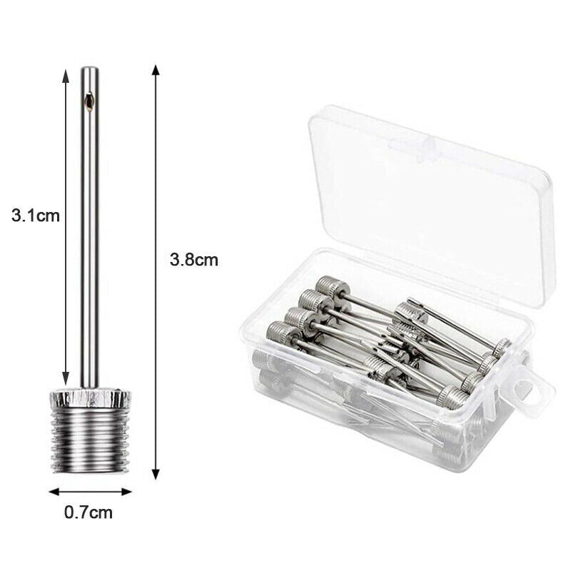30Pcs Basketball Sport Ball Bicycle Inflatable Pump Pin Needle Air Valve .l8