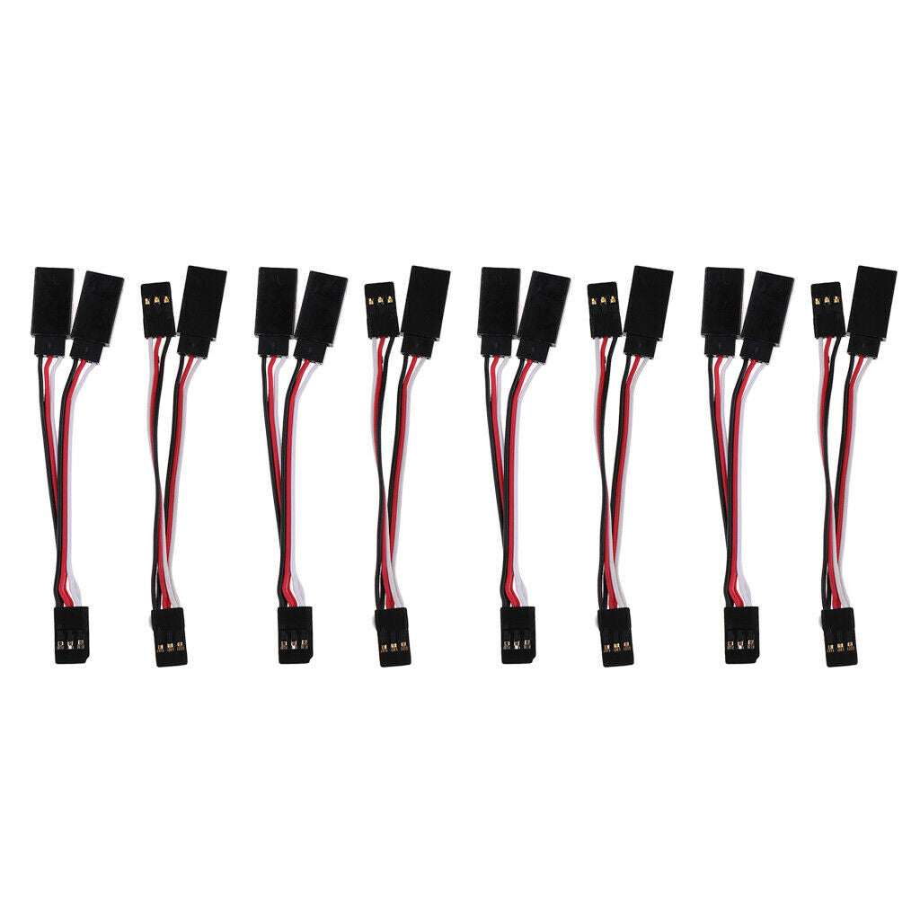 8x Y-Harness 3Pins Wire Harness Cable Connector Wire Adapter for RC Car ESC