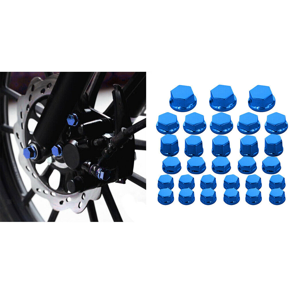 90 Pieces Motorbike Motorcycle Screw   Cover Decoration For Kawasaki