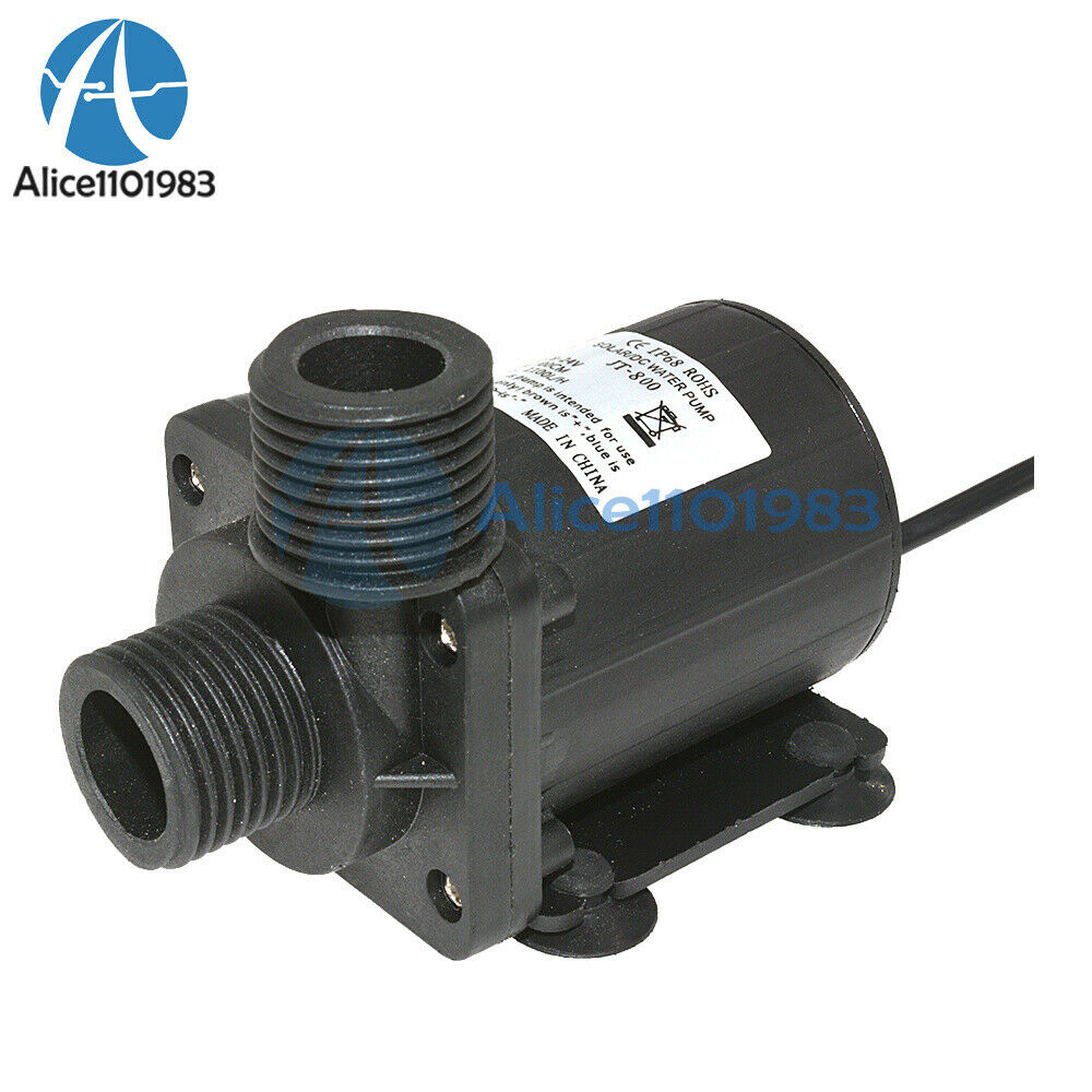 DC 12V 24V Hot Water Circulation Pump Solar Water Pump Brushless Motor 800L/H