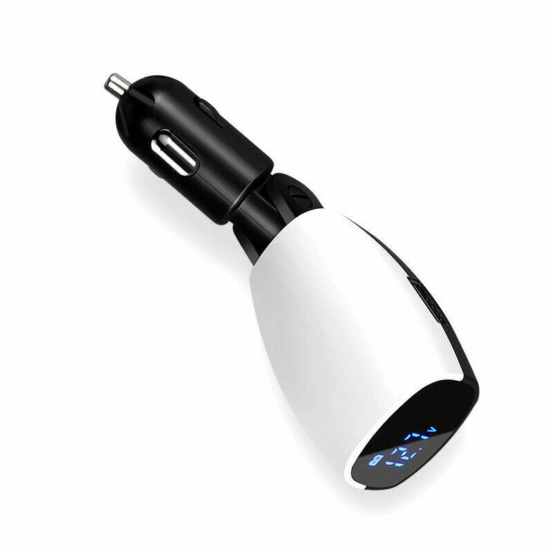 12V 3.1A Dual USB Car Cigarette Lighter Adapter Charger +LCD Screen 90Â° Rotation