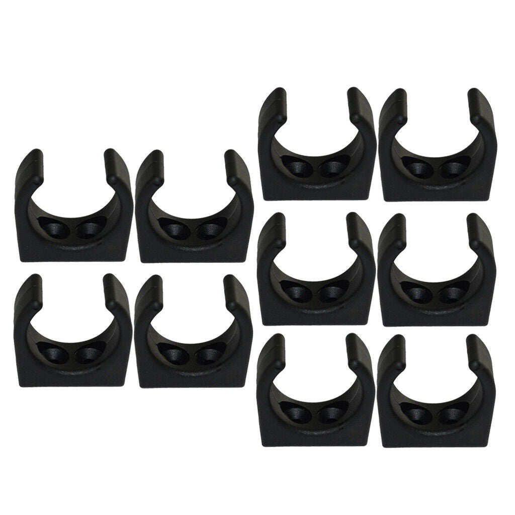 10pcs Nylon Plastic Clips Holder Ladder Paddle Pole Holder Storage Bracket