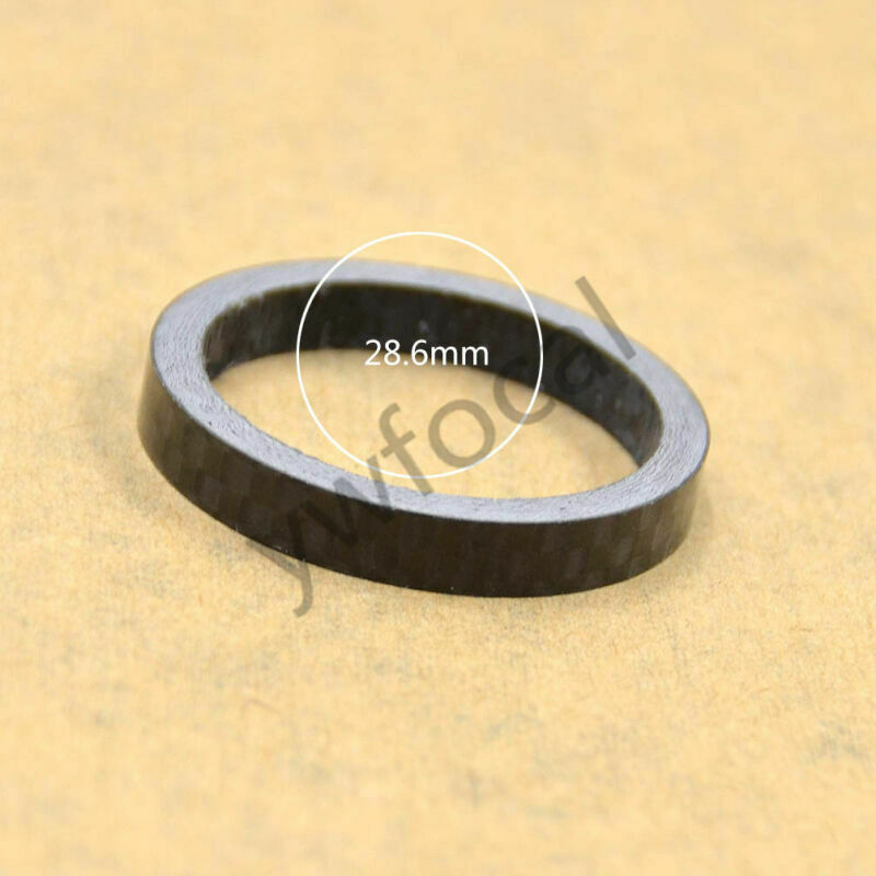 4Pcs Carbon Fiber Stem Washer Spacer Bicycle Bike Headset Fork 5/10/15/20mm DIY