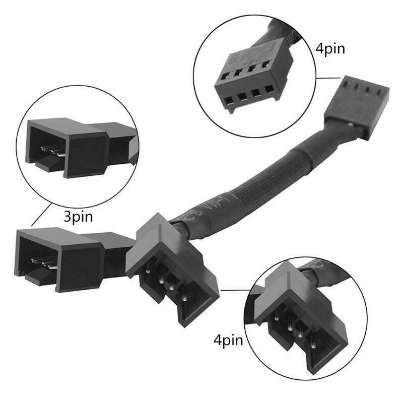 CB-Y4P 4Pin PWM Y Splitter Fan Cable 1x4pin to 2x4pin Expansion Cable Adapter