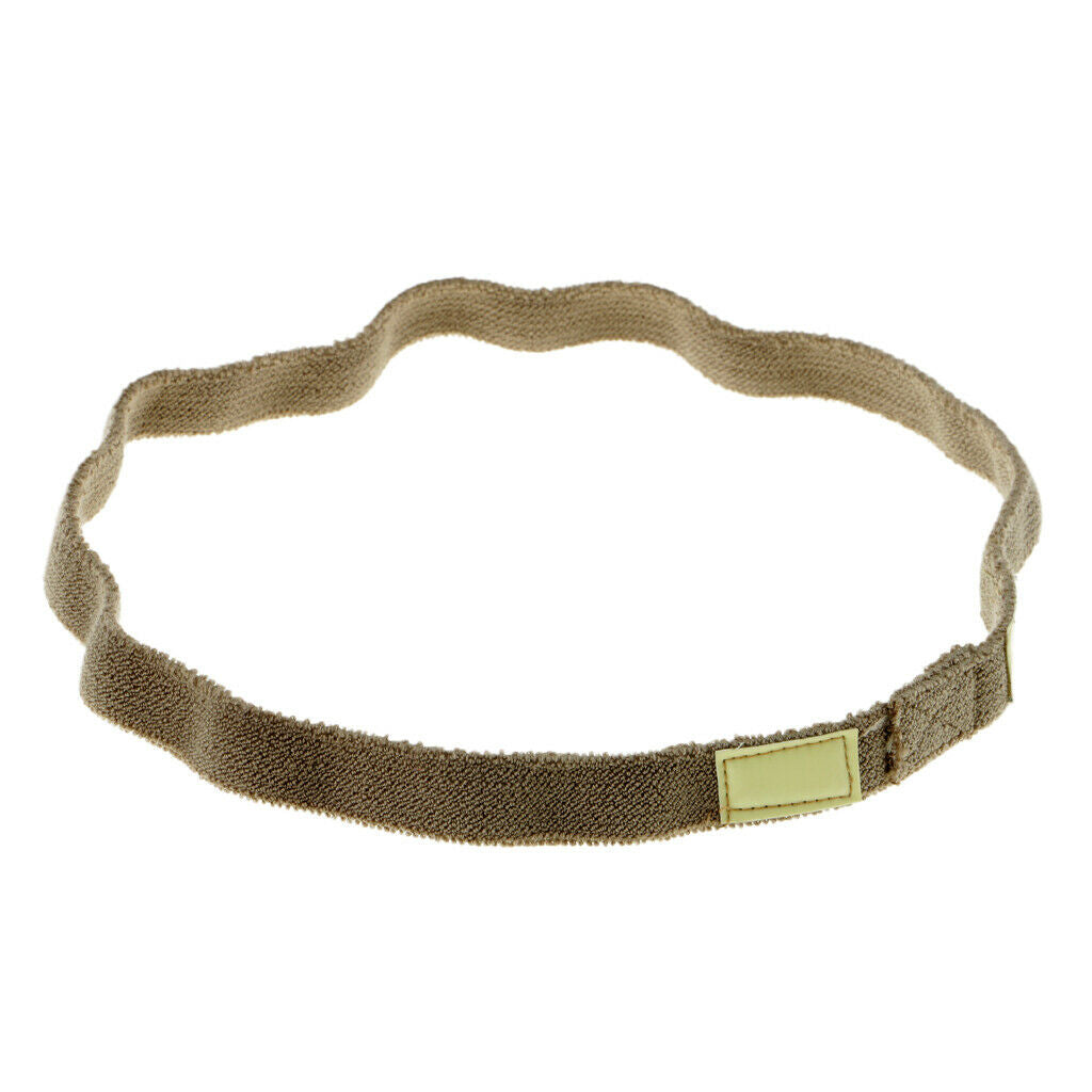 2x Elastic Reflective Camo Strap Helmet Band For M88 MICH 58cm Black&Sandy