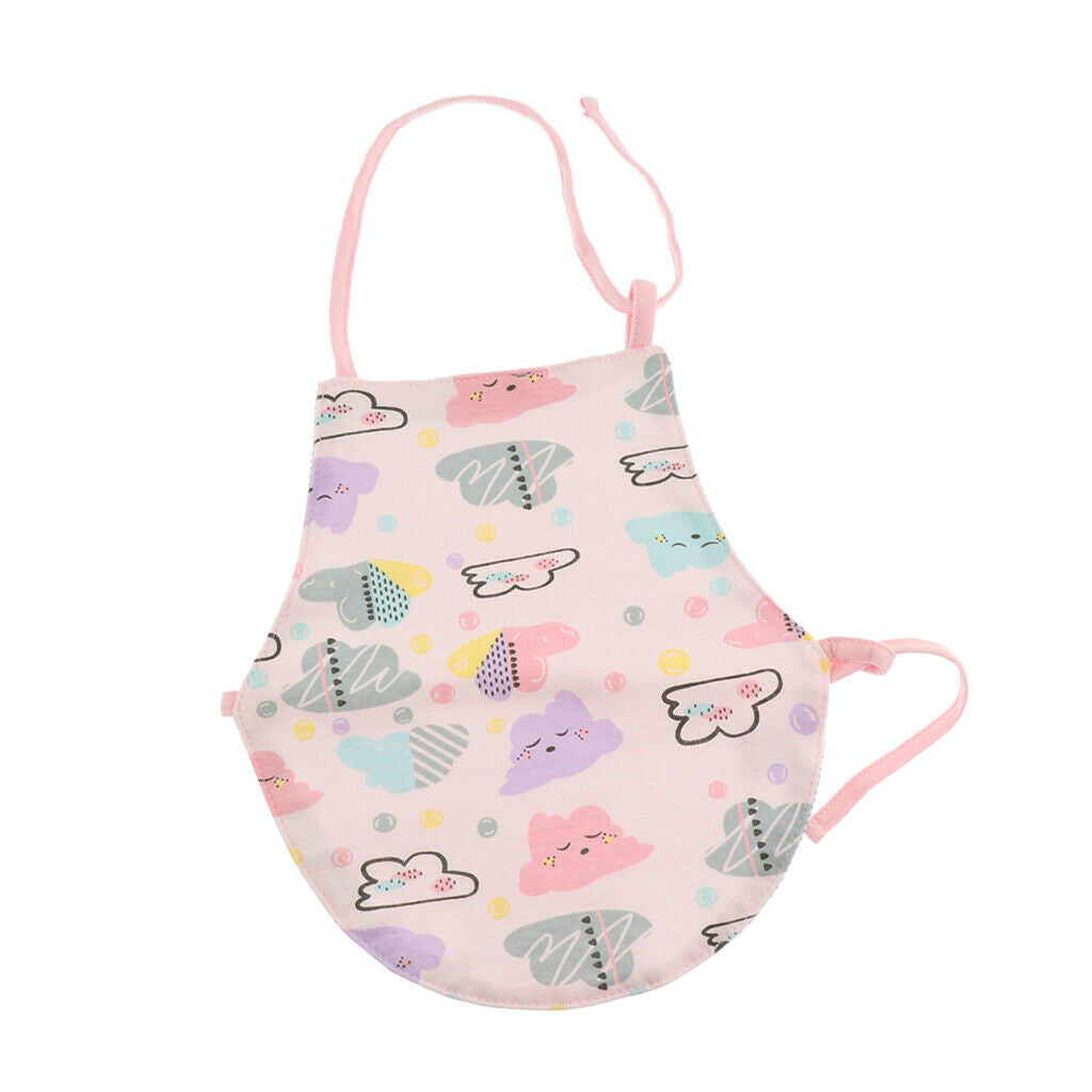 Cotton Apron Saliva Towel Burp Clothes For Infant Newborn Baby - Purple Clouds