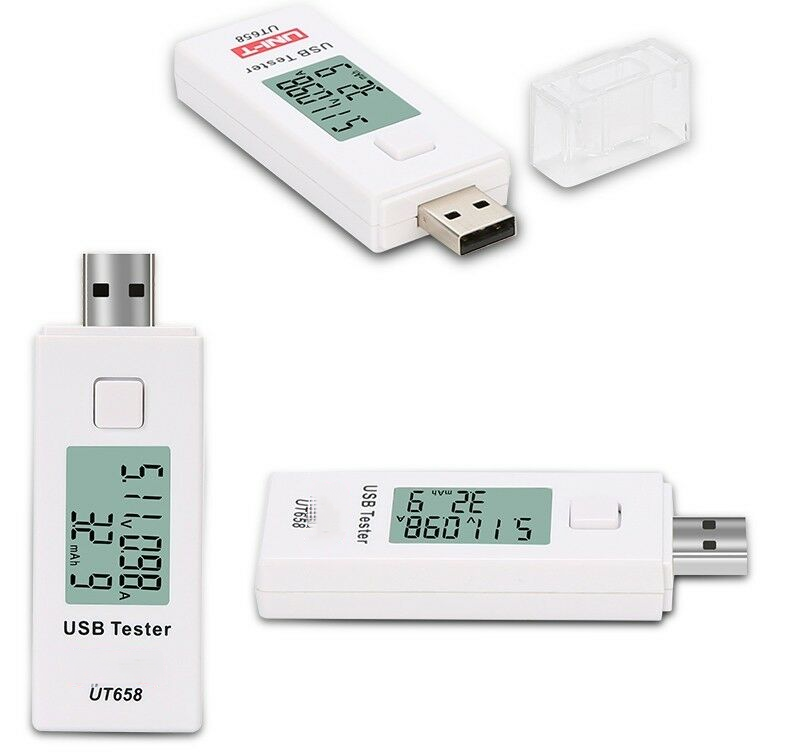 Ut658 Digital Usb Tester U Disk Mobile Power Charger Voltmeter Ammeter Max 9V
